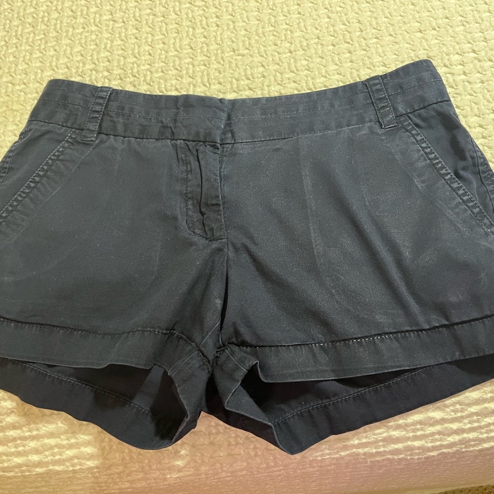 J Crew 3” ladies shorts navy size 0